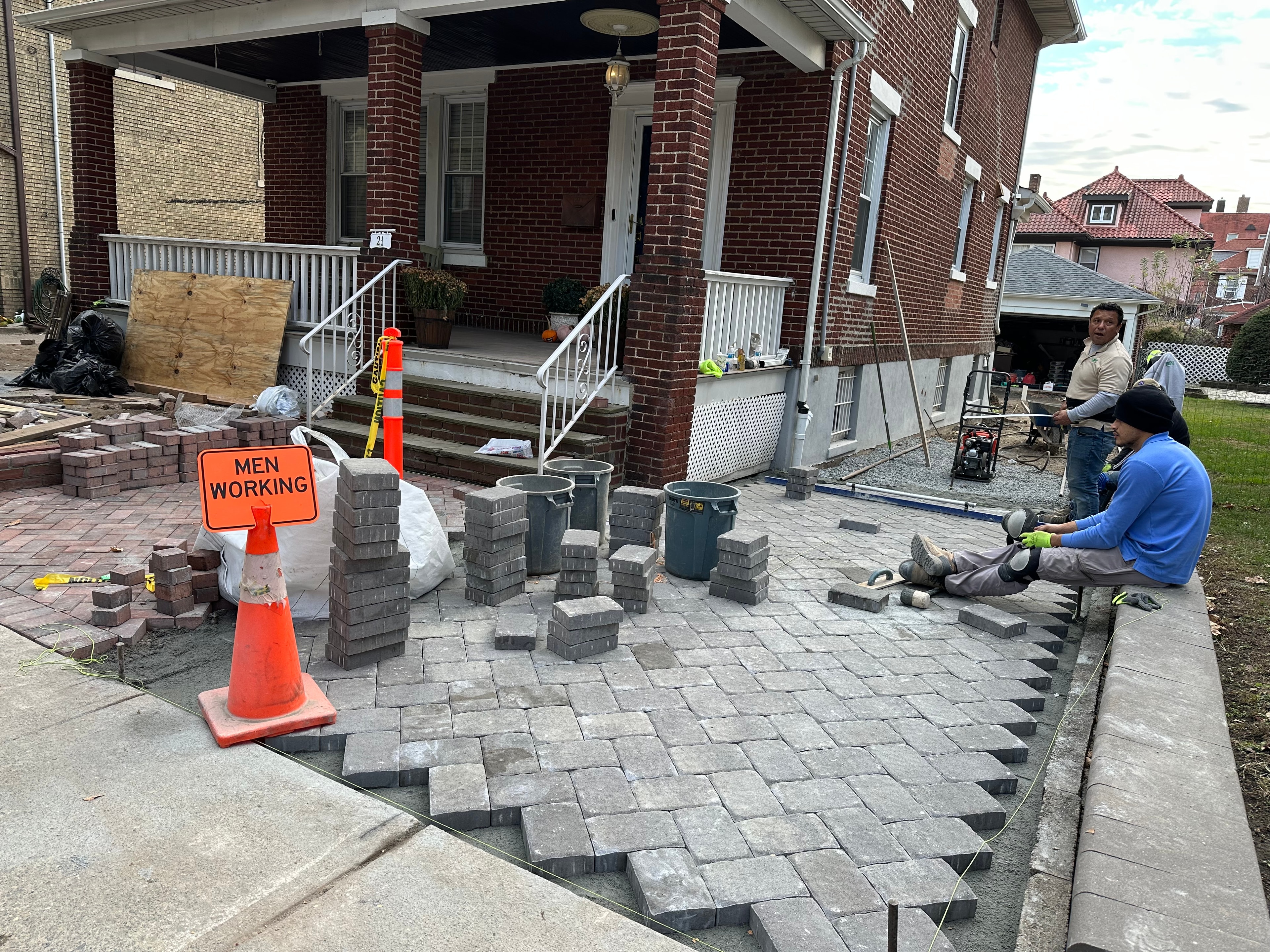Residential paver driveway — Palisades Park NJ