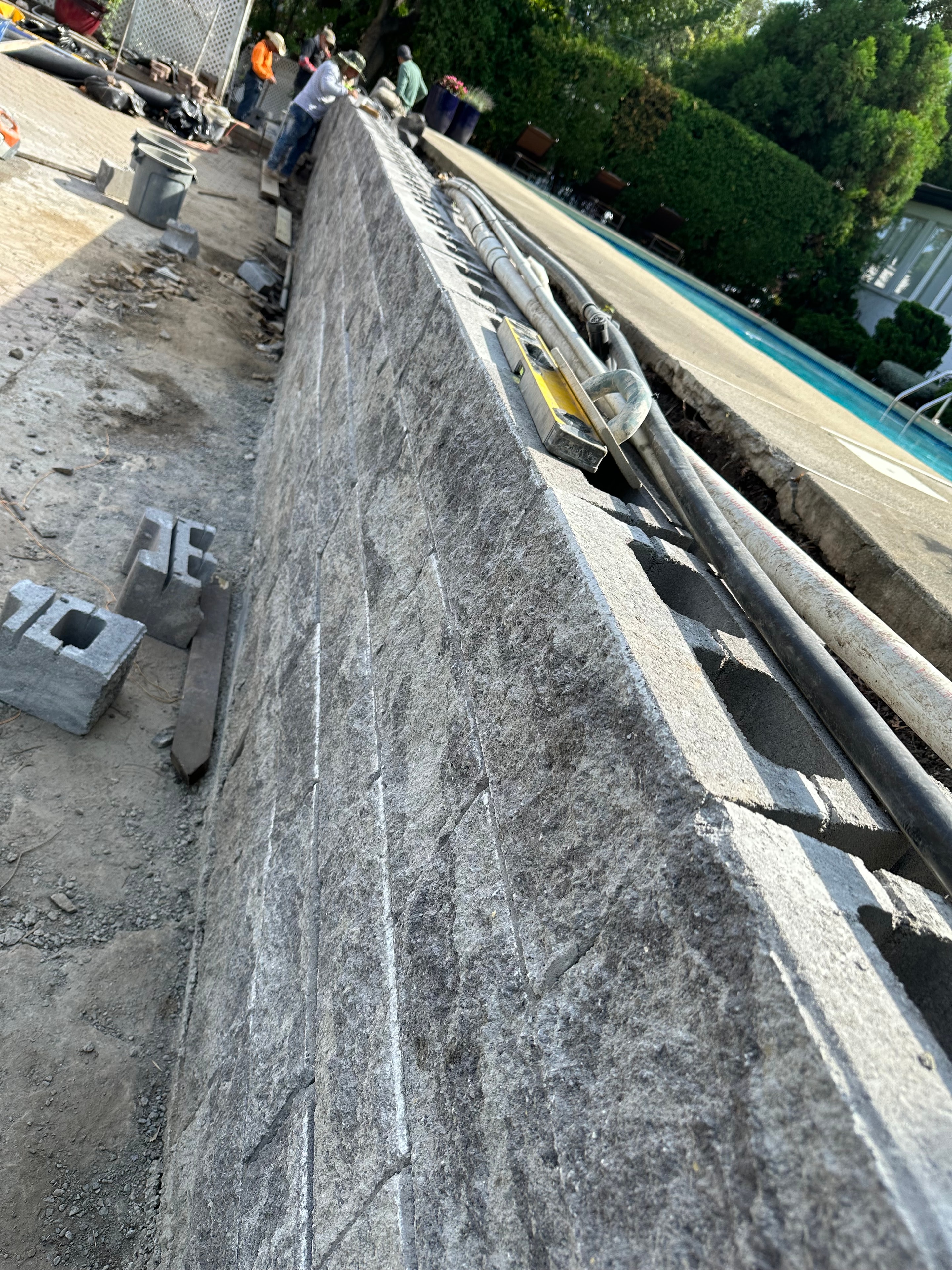 Retaining wall construction — Fort Lee NJ — JKPOH Exterior Group