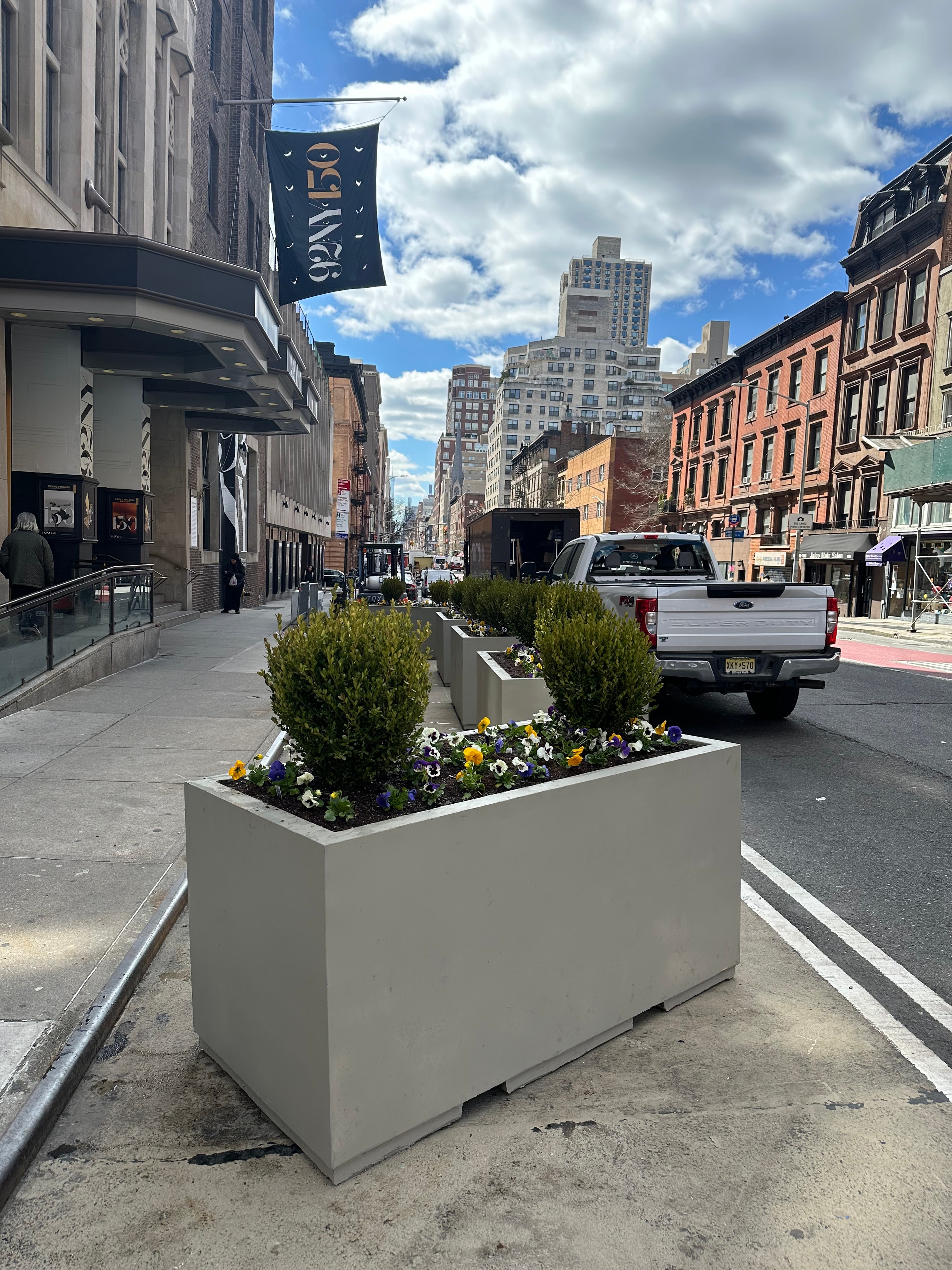 Security planter installation — Fort Lee NJ — JKPOH Exterior Group