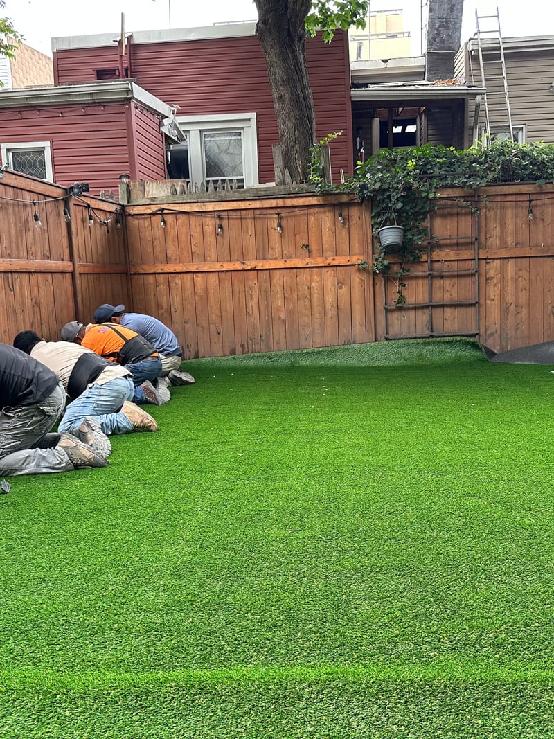 Artificial turf installation Fort Lee Bergen County NJ — JKPOH Exterior Group