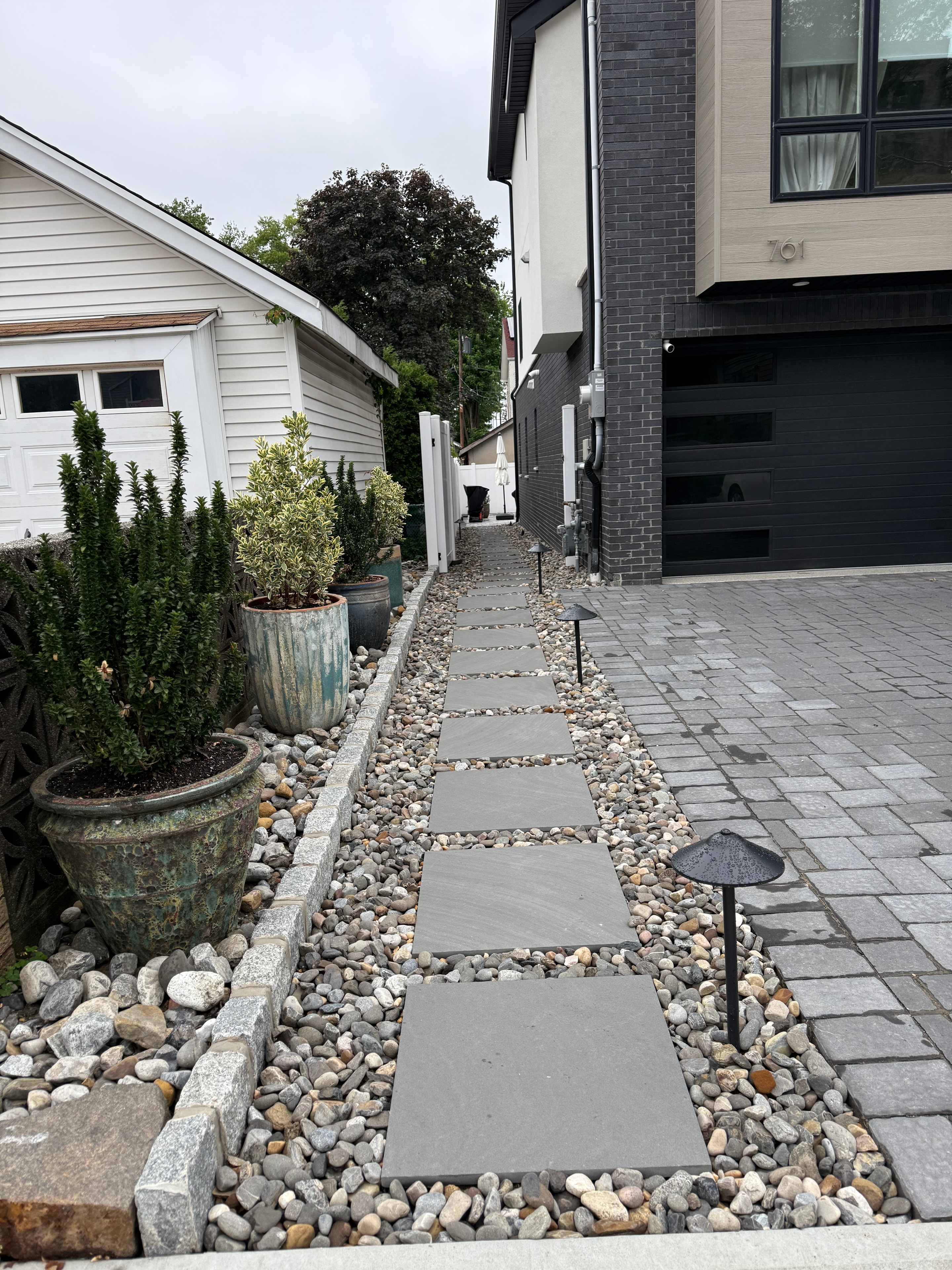 Masonry steps and walkway installation — Fort Lee NJ — JKPOH Exterior Group
